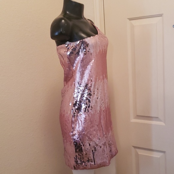 Profile Sequin Mini One Shoulder Dress - Picture 3 of 6
